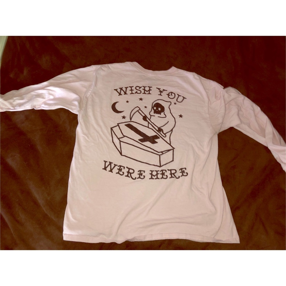 Long sleeve soft pink shirt